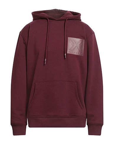 RICHMOND X Hooded track jacket  Burgundy 60% Cotton, 40% Polyester