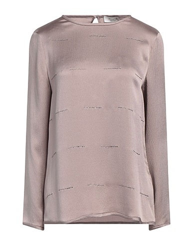 PESERICO Silk top Taupe 100% Silk