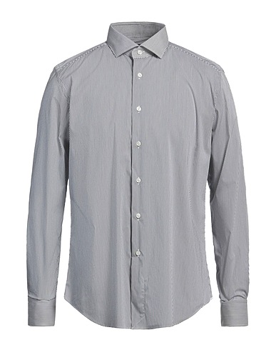 STANDBRIDGE Striped shirt Navy 75% Cotton, 22% Polyamide, 3% Elastane