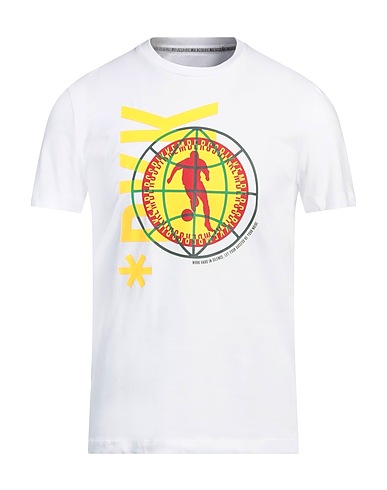 BIKKEMBERGS T-shirt White 95% Cotton, 5% Elastane