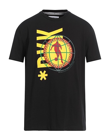 BIKKEMBERGS T-shirt Black 95% Cotton, 5% Elastane