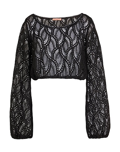 ERMANNO SCERVINO Top LIFE Black 100% Polyester