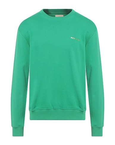BUSCEMI Sweatshirt Green 100% Cotton, Brass