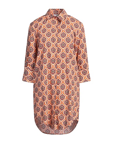 JIJIL Shirt dress Rust 100% Cotton