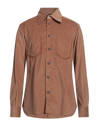 DOLCE&GABBANA Shirts Camel 100% Cotton