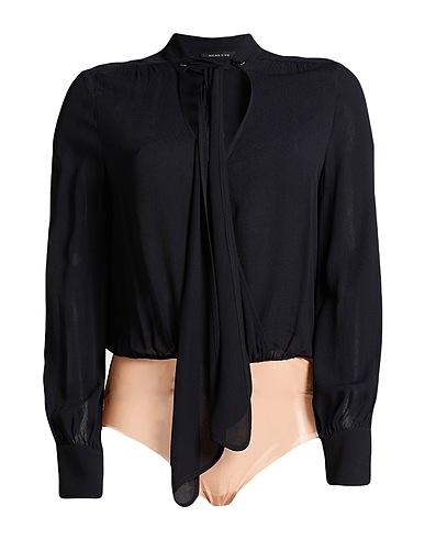 NENETTE TOPWEAR Black 100% Viscose
