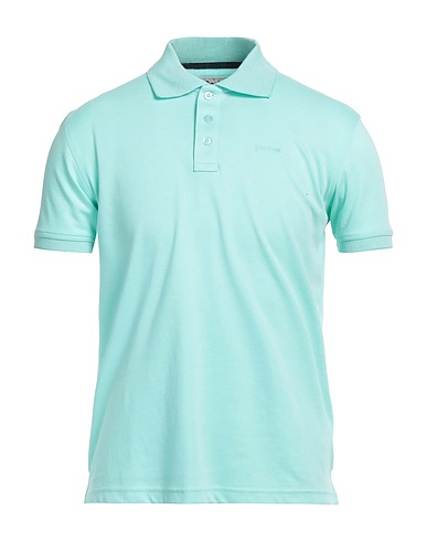 BARBOUR Polo shirt Turquoise 100% Cotton