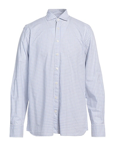 HACKETT Checked shirt Light blue 100% Cotton