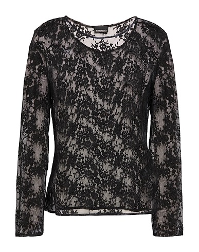 ERMANNO DI ERMANNO SCERVINO Top Schwarz 100% Polyester