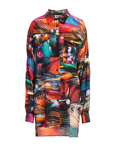 MOSCHINO JEANS Patterned shirts & blouses Orange 100% Viscose