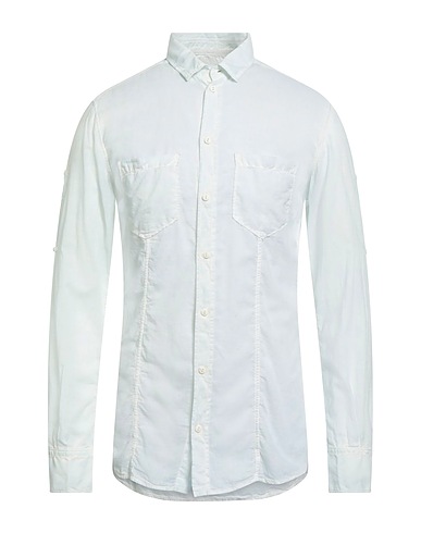 DOLCE&GABBANA Solid color shirt Sky blue 100% Cotton