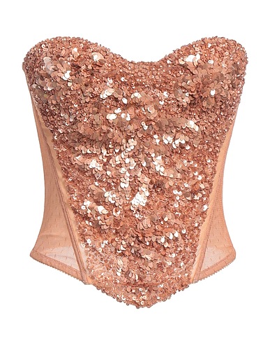 ELISABETTA FRANCHI Bustier Camel 100% Polyester