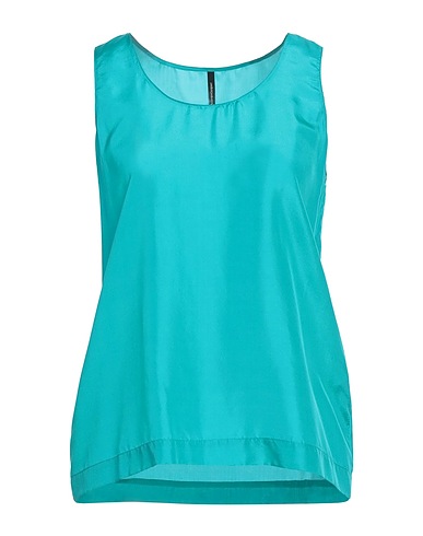 PIERANTONIO GASPARI Silk top Turquoise 100% Silk