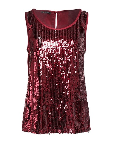 CAMILLA  Milano Top Burgundy 100% Nylon, Polyester, Elastane