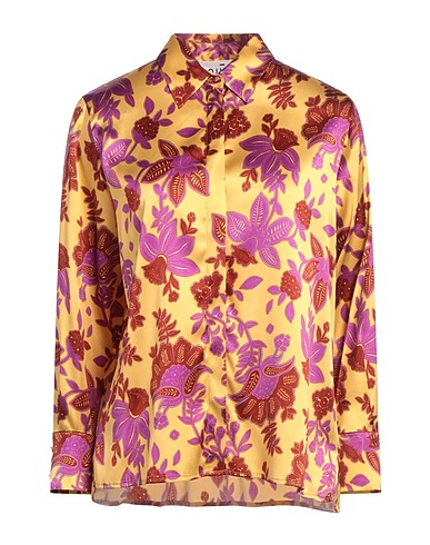 NIŪ Floral shirts & blouses Marigold 92% Silk, 8% Elastane