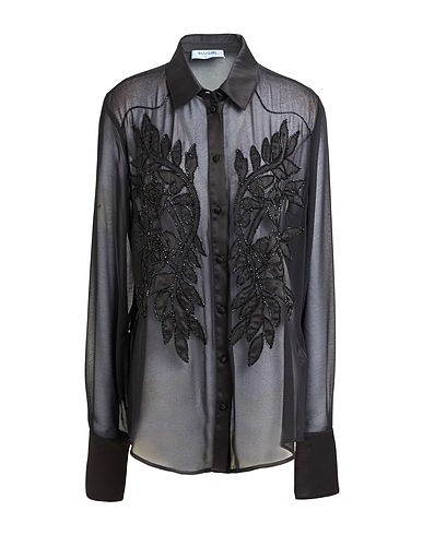 BLUGIRL Shirts Black 100% Polyester, Glass