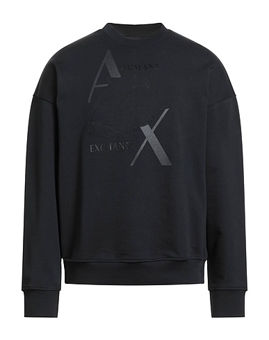 ARMANI EXCHANGE Sweatshirt Black 100% Organic cotton, Elastane
