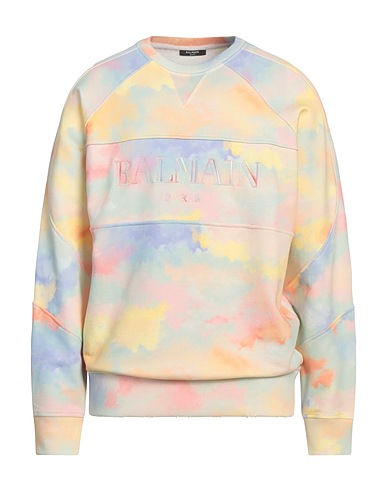 BALMAIN Sweatshirt Pastel yellow 100% Cotton, Elastane