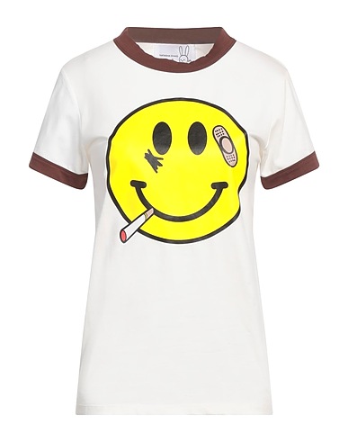 NATASHA ZINKO T-shirt Ivory 95% Cotton, 5% Polyester