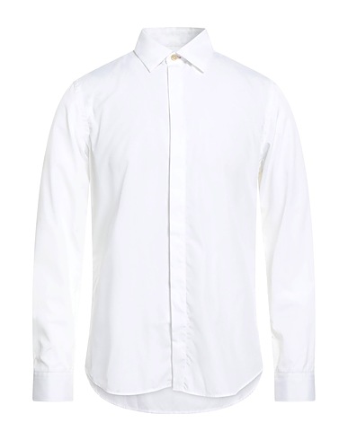 PAUL SMITH Solid colour shirt White 100% Cotton