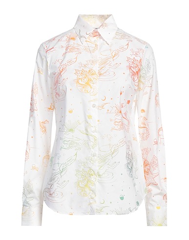 PS PAUL SMITH Patterned shirts & blouses White 100% Organic cotton