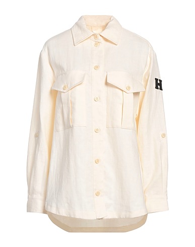 HISTORIC Camicie e bluse tinta unita Avorio 80% Cotone, 20% Lino