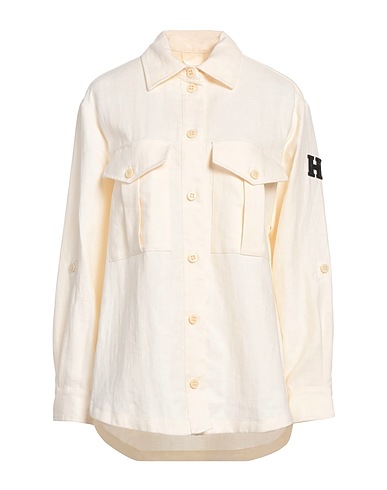 HISTORIC Chemises et chemisiers de couleur unie 80% Coton, 20% Lin