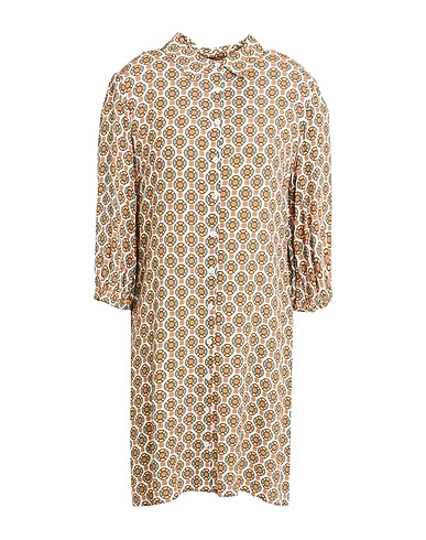 SURKANA Shirt dress White 100% Viscose