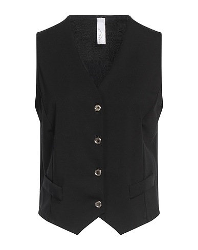 BREBIS NOIR Gilet Nero 63% Viscosa, 32% Poliammide, 5% Elastan