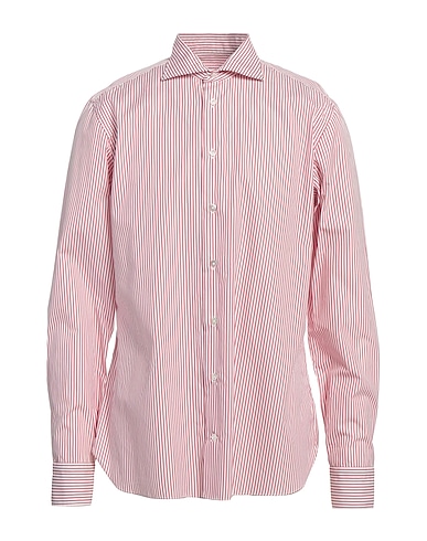 BORRIELLO NAPOLI Striped shirt Red 100% Cotton