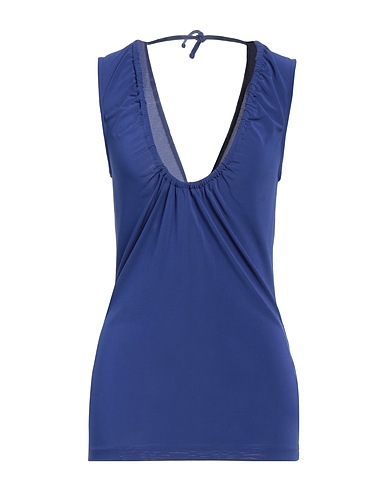 PAUL SMITH Top Blue 71% Viscose, 21% Polyester, 8% Elastane