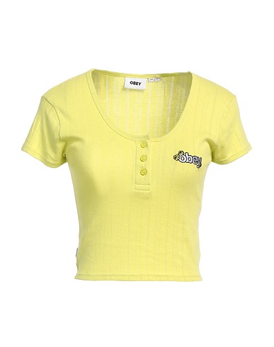 OBEY T-shirt Lime green 100% Cotton