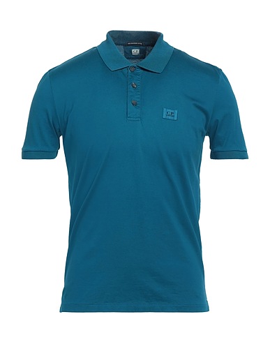 C.P. COMPANY Polo shirt Deep teal 100% Cotton