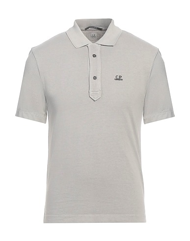 C.P. COMPANY Polo shirt Light grey 100% Cotton