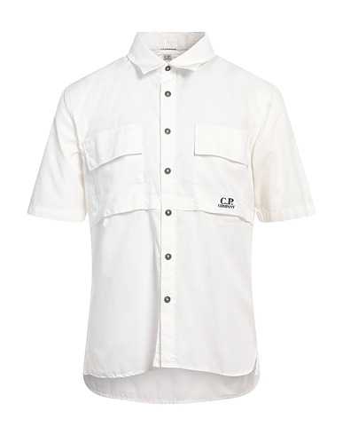 C.P. COMPANY 無地シャツ ホワイト コットン 100%