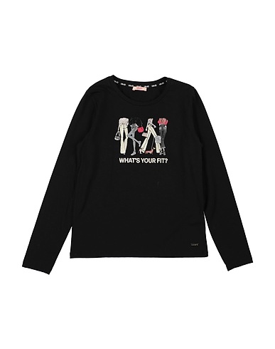 LIU •JO T-shirt Black 95% Cotton, 5% Elastane