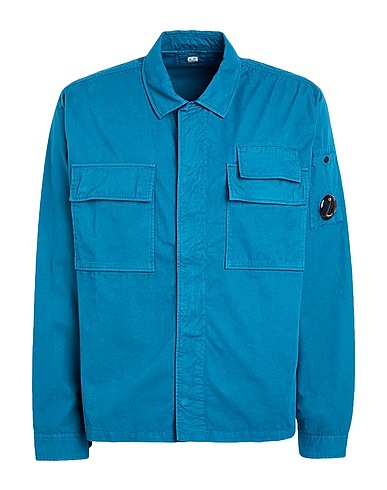 C.P. COMPANY Solid colour shirt Deep teal 100% Cotton