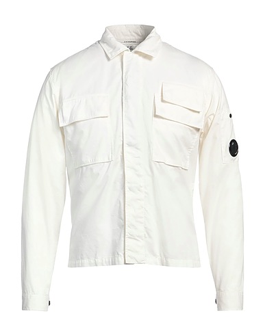 C.P. COMPANY Solid colour shirt White 100% Cotton