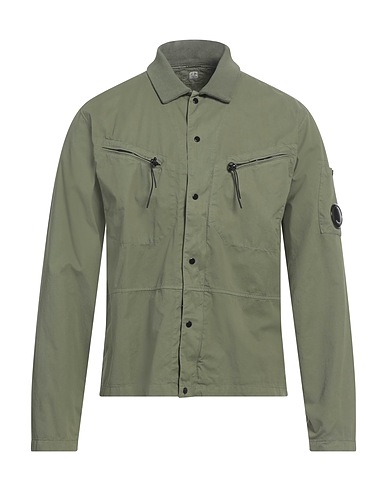 C.P. COMPANY Solid colour shirt Military green 100% Cotton