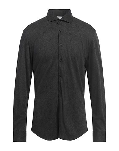 XACUS Einfarbiges Hemd Braungrau 50% Baumwolle, 50% Lyocell