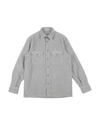 NUPKEET Solid colour shirt Grey 97% Cotton, 3% Elastane