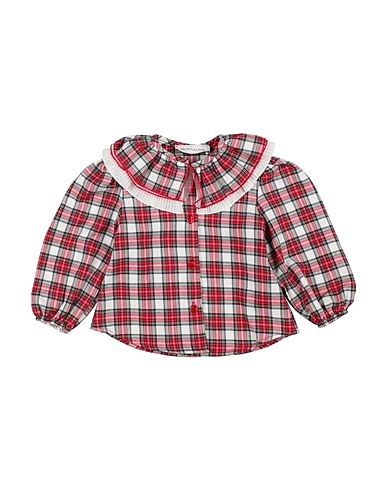 MONNALISA Patterned shirts & blouses Red 50% Cotton, 50% Polyester