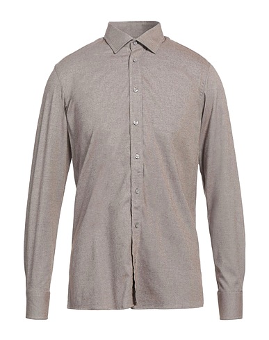SAND COPENHAGEN Solid colour shirt TESTA DI MORO 97% Cotton, 3% Elastane