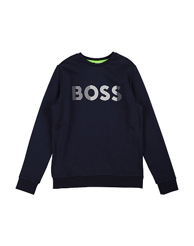 BOSS Sweatshirt Navy blue 87% Cotton, 13% Polyester