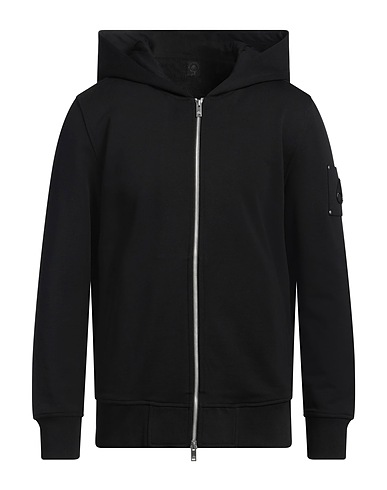 MOOSE KNUCKLES Hooded track jacket  Black 100% Cotton