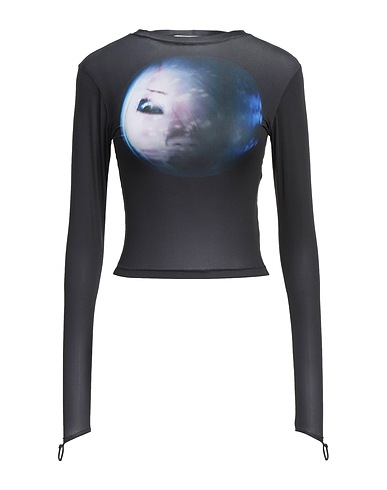 MAISIE WILEN T-shirt Black 83% Polyester, 17% Elastane