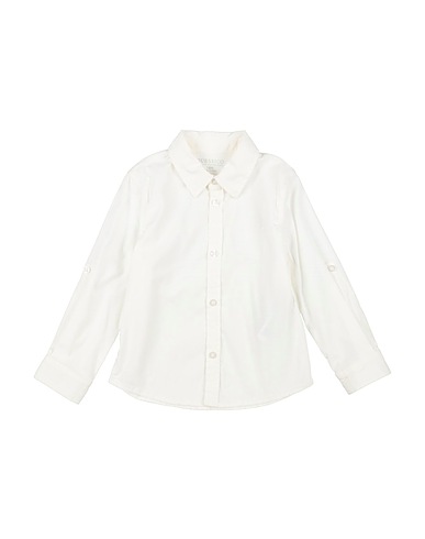 GUESS Solid colour shirt White 97% Cotton, 3% Elastane