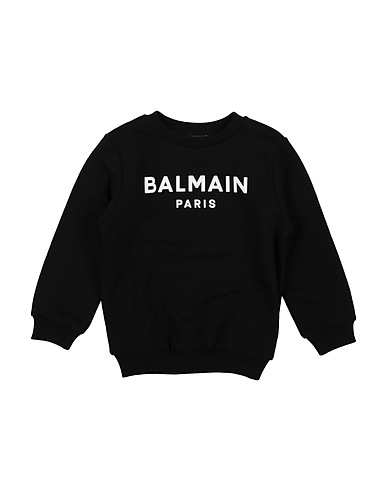 BALMAIN Sweatshirt Schwarz 100% Baumwolle