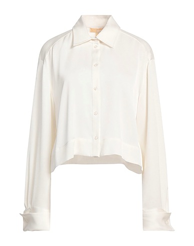 MICHAEL MICHAEL KORS Solid colour shirts & blouses Ivory 77% Triacetate, 23% Polyester