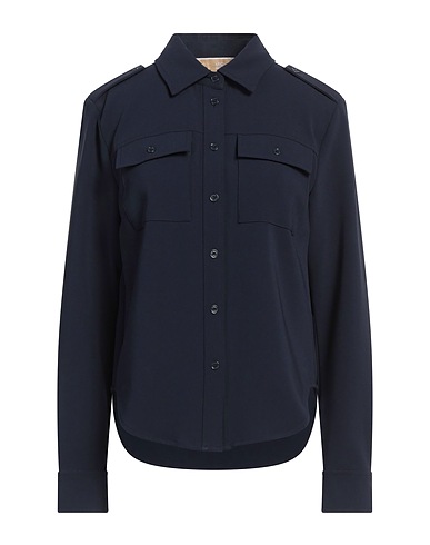 MICHAEL MICHAEL KORS Hemden und Blusen einfarbig Nachtblau 70% Triacetat, 30% Polyester